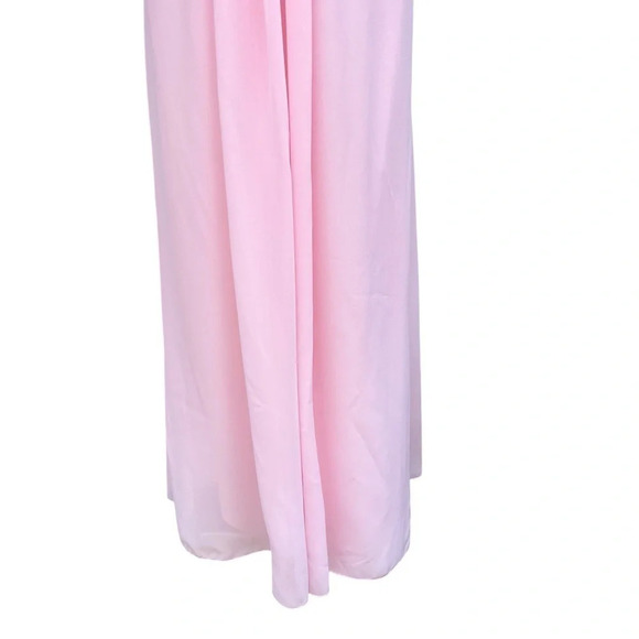 Val Stefani Pink One-Shoulder Sweetheart Neckline Formal Gown Size 14 - Picture 5 of 15